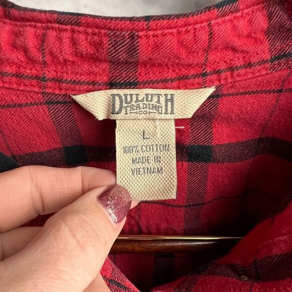 Duluth Trading co. plaid button down - Picture 4 of 6